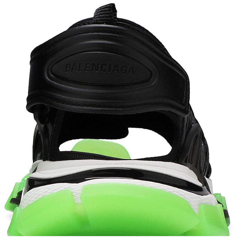 Balenciaga Track Sandal Clearsole   Black Fluo Green