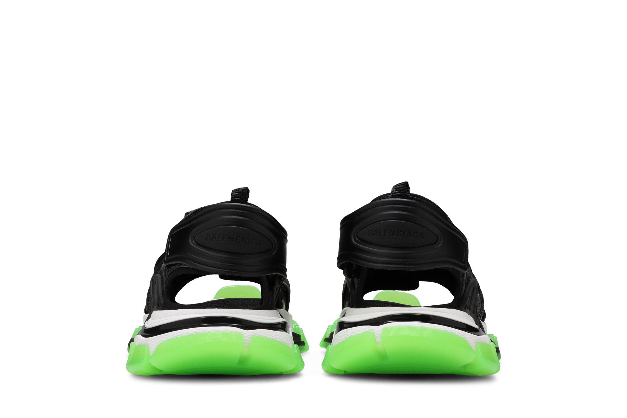 Buy Balenciaga Track Sandal 'Clearsole - Black Fluo Green