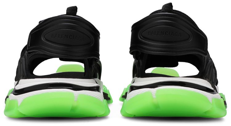 Balenciaga Track Sandal Clearsole   Black Fluo Green