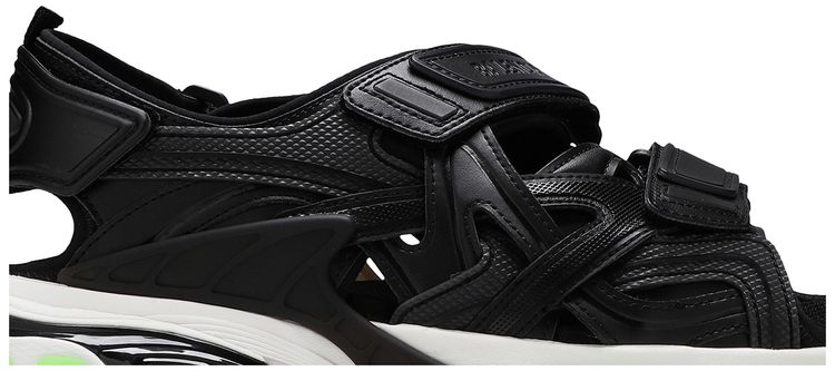 Balenciaga Track Sandal Clearsole   Black Fluo Green