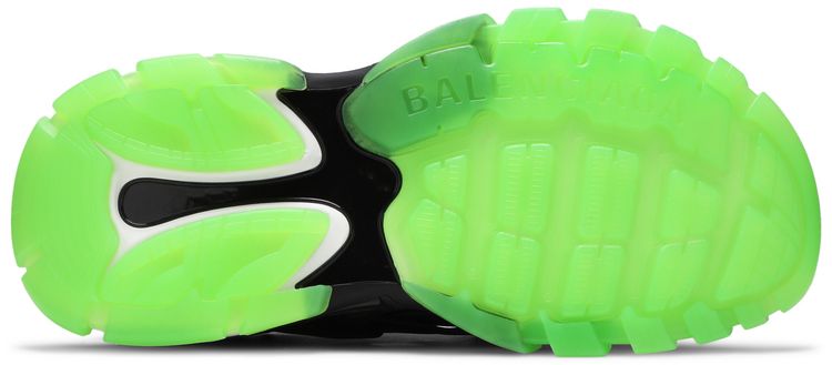 Balenciaga Track Sandal Clearsole   Black Fluo Green