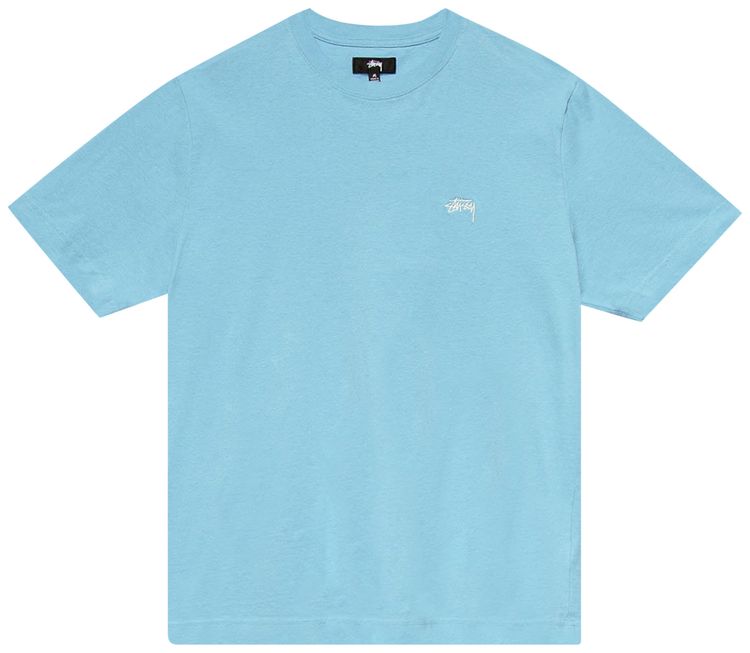 Stussy Stock Logo Short Sleeve Crew Blue