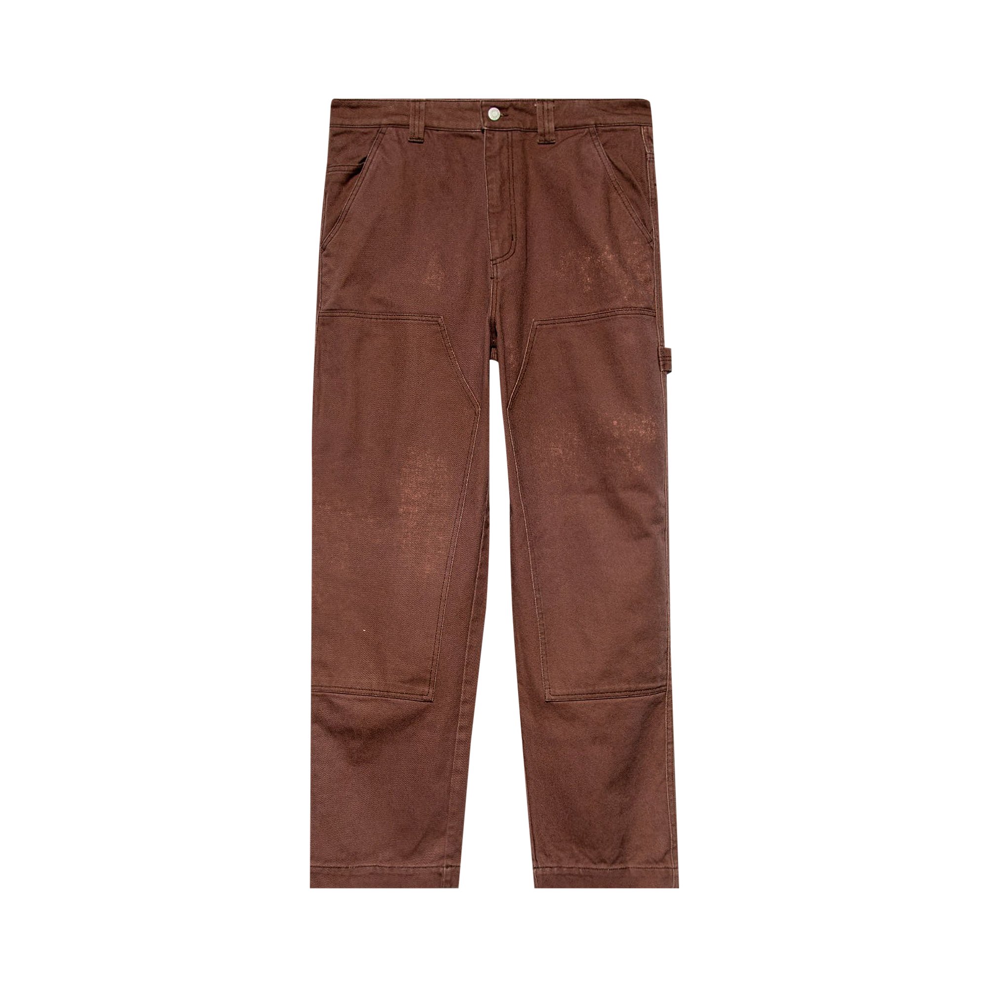 Buy Stussy Spotted Bleach Work Pant 'Brown' - 116486 BROW | GOAT