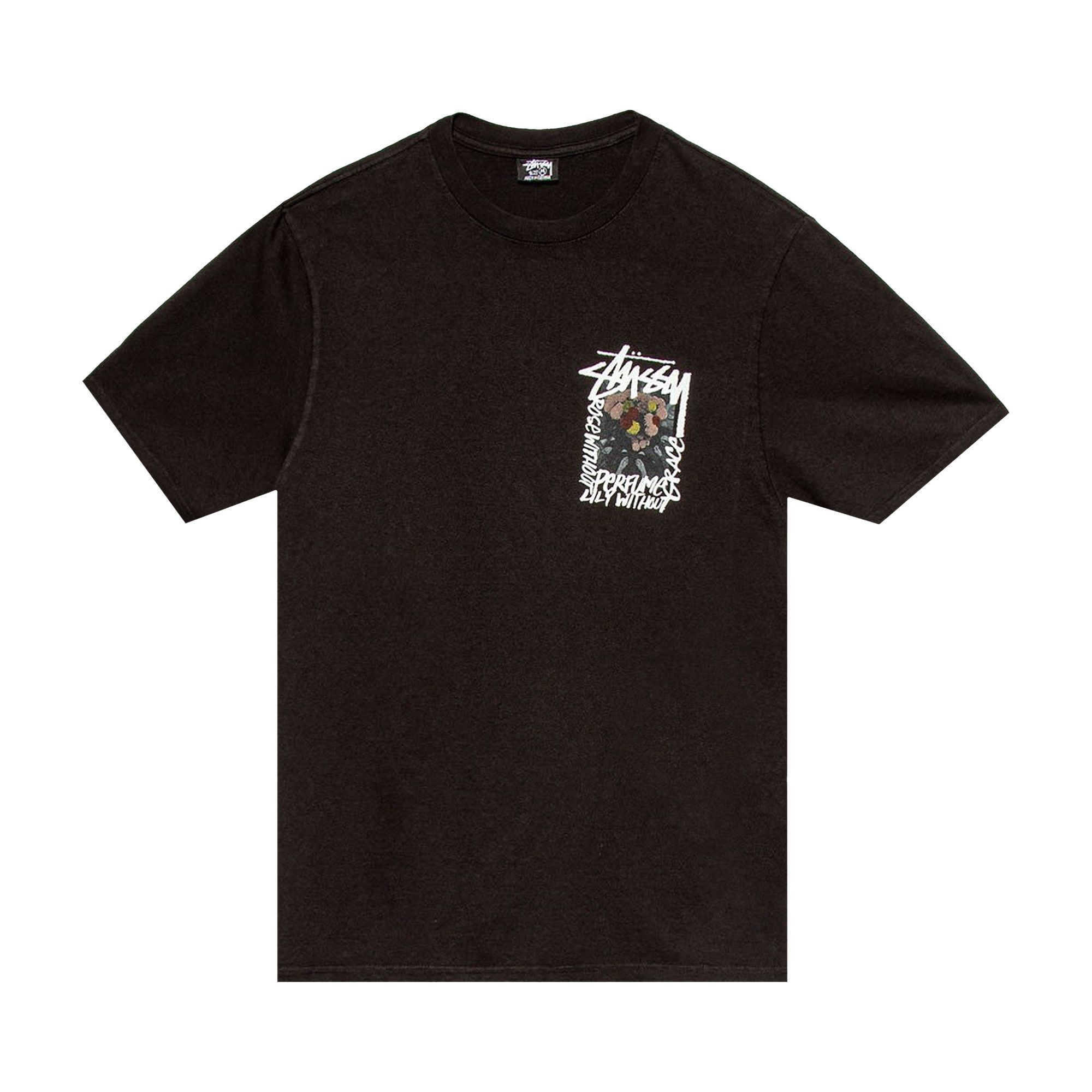 ★人気★【STUSSY】★Stussy Camellias Pig. Dyed T-Shirt Black Buy Stussy Camellias Pigment Dyed Tee 'Black' - 1904695 BLAC
