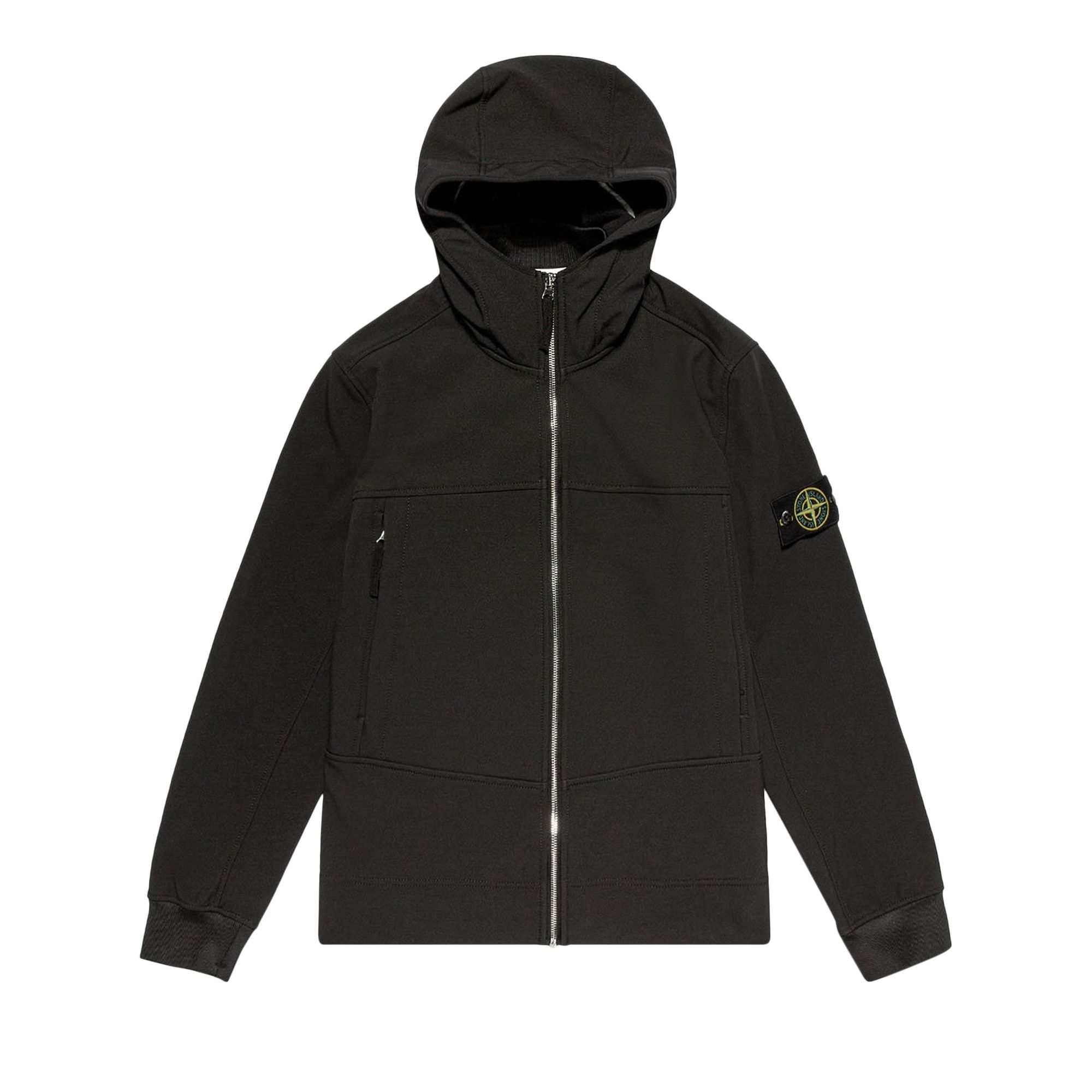 Buy Stone Island Badge Logo Shell Jacket Black 7515Q0122 V0029 GOAT