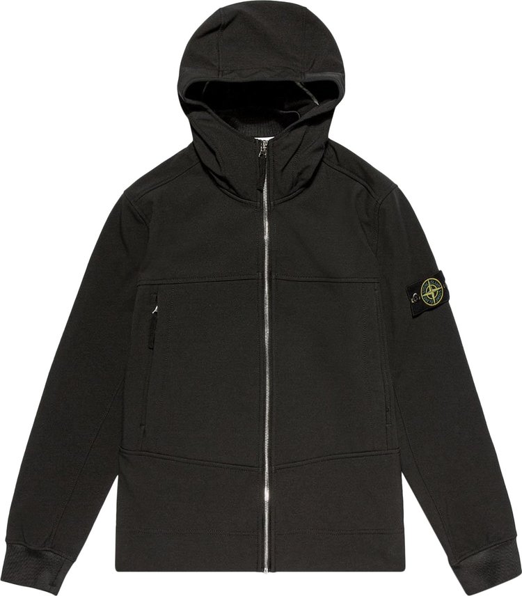 Buy Stone Island Badge Logo Shell Jacket 'Black' - 7515Q0122 V0029 | GOAT