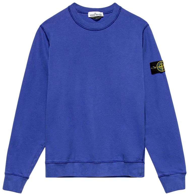 Stone Island Badge Logo Crewneck Periwinkle