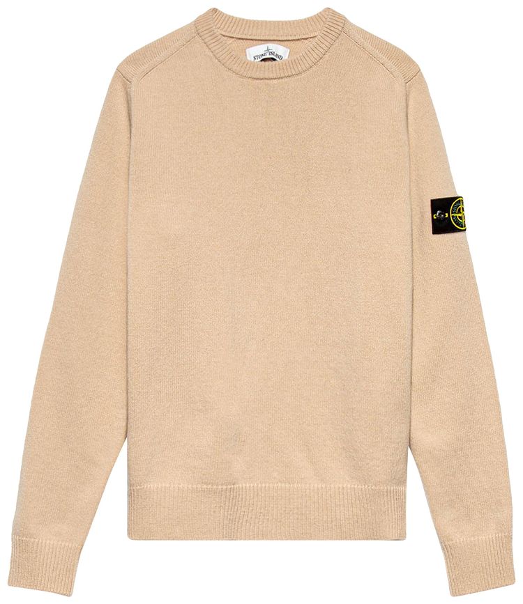 Stone Island Badge Logo Sweater Antique Rose