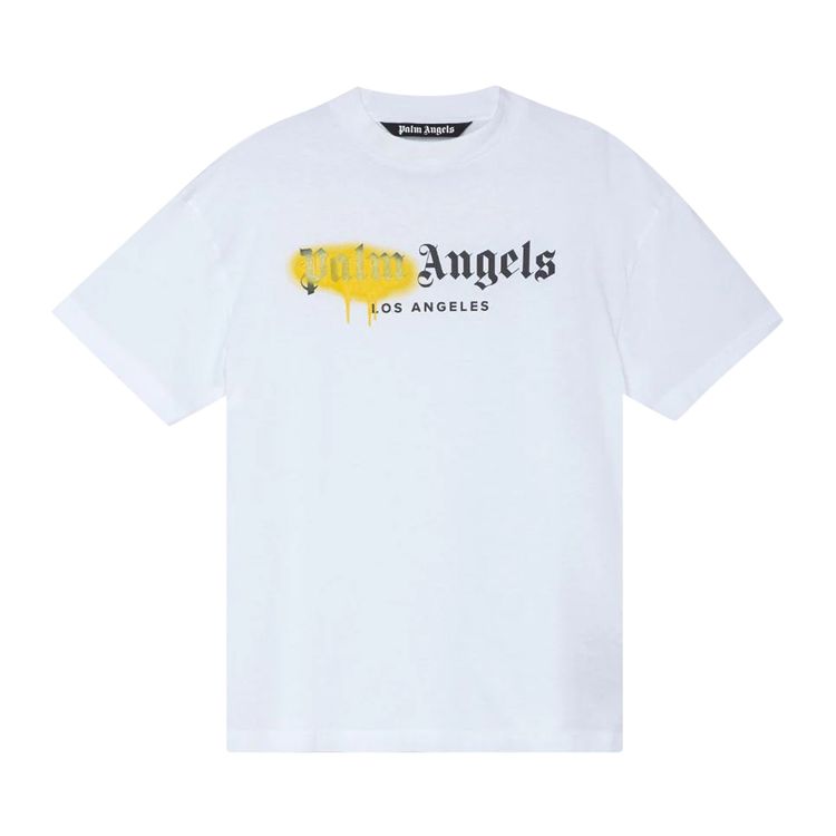 Palm Angels LA Sprayed Logo Tee White