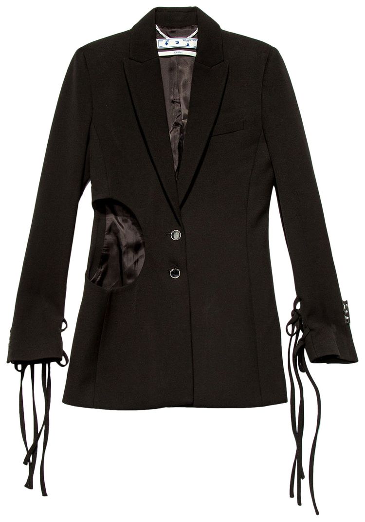 Off White Circle Strings Jacket Black