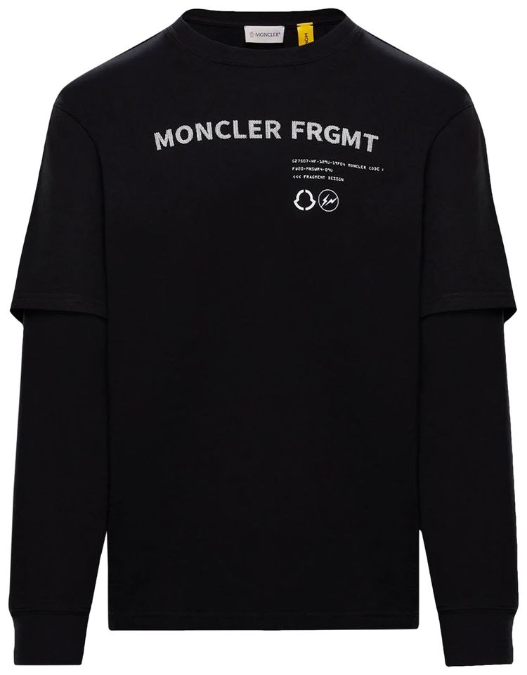 Moncler Genius Long Sleeve T Shirt Black