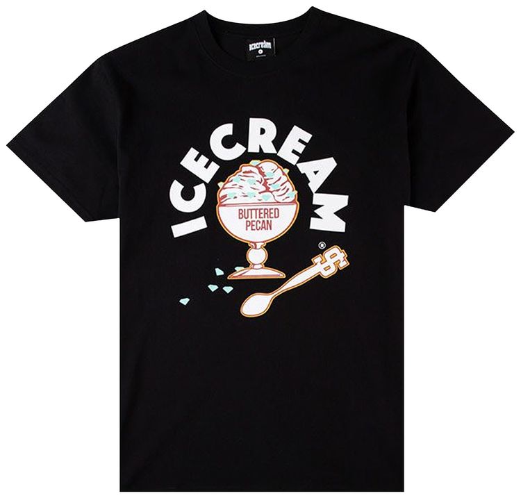 Icecream Pecan Tee Black