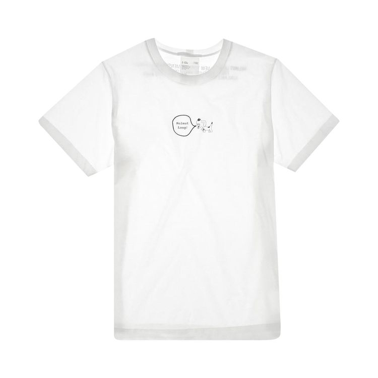 Helmut Lang Puppy T Shirt Chalk White