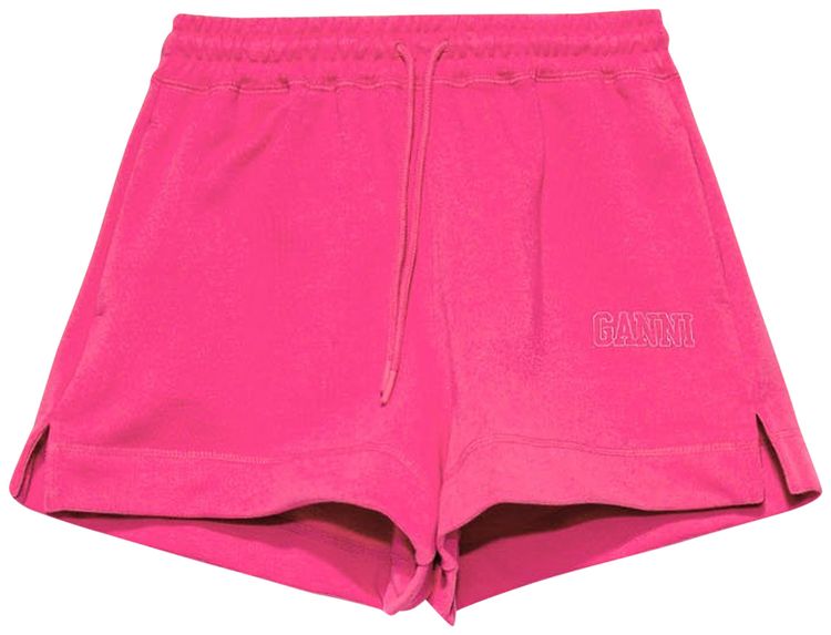 GANNI Software Shorts Shocking Pink