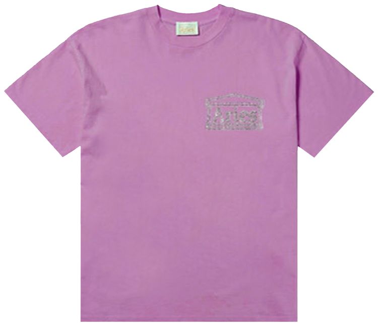 Aries Complexland Rhinestone Temple T Shirt Pastel Pink