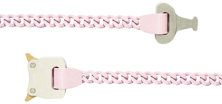 1017 ALYX 9SM Chainlink Buckle Necklace Soft Pink