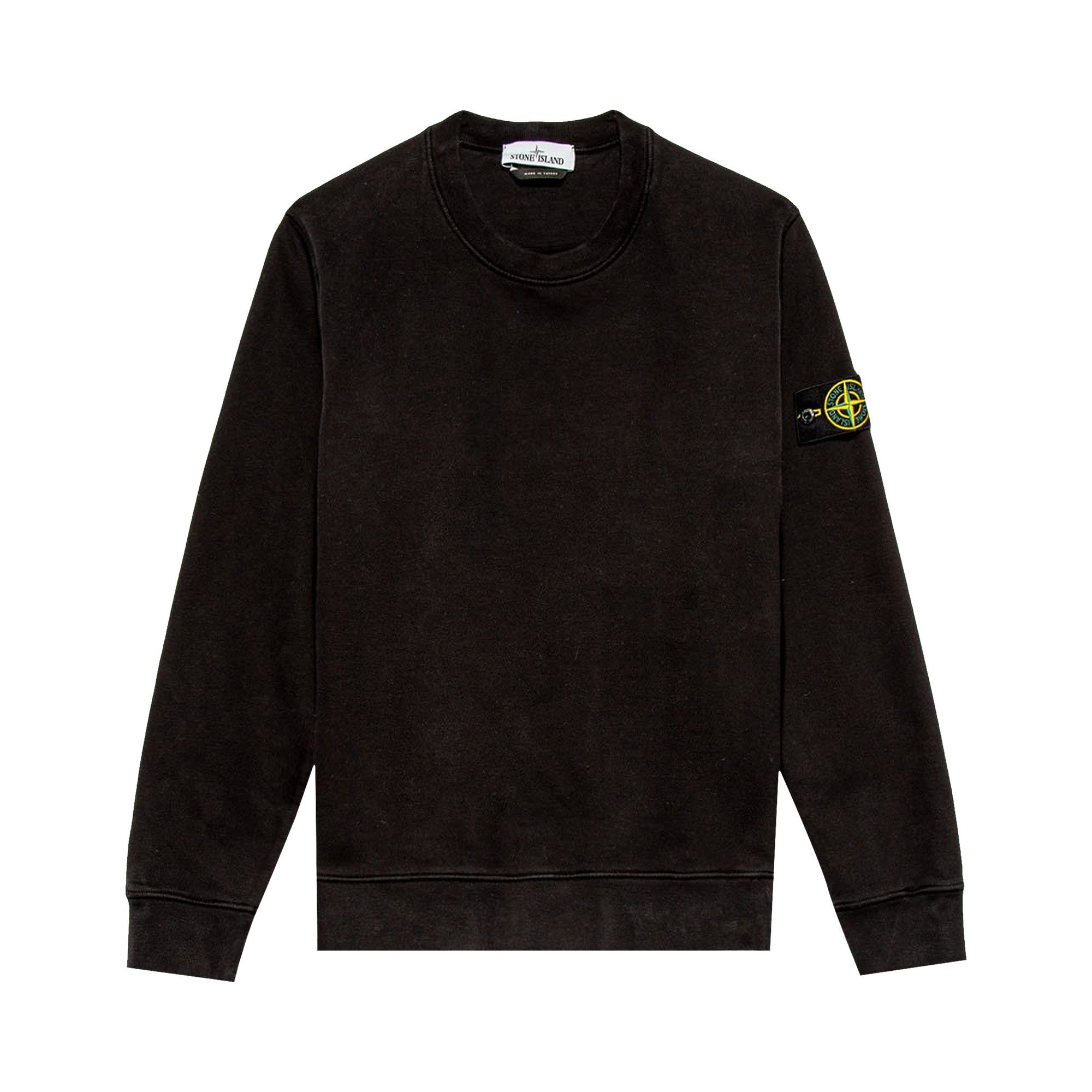 Stone island patch hotsell logo sweatshirt