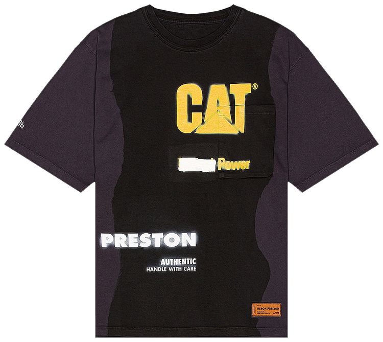 Heron Preston x Caterpillar Power Tee BlackYellow
