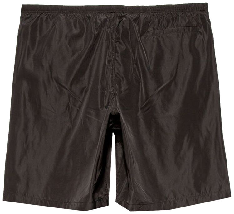 Palm Angels Curved Logo Swim Short BlackWhite