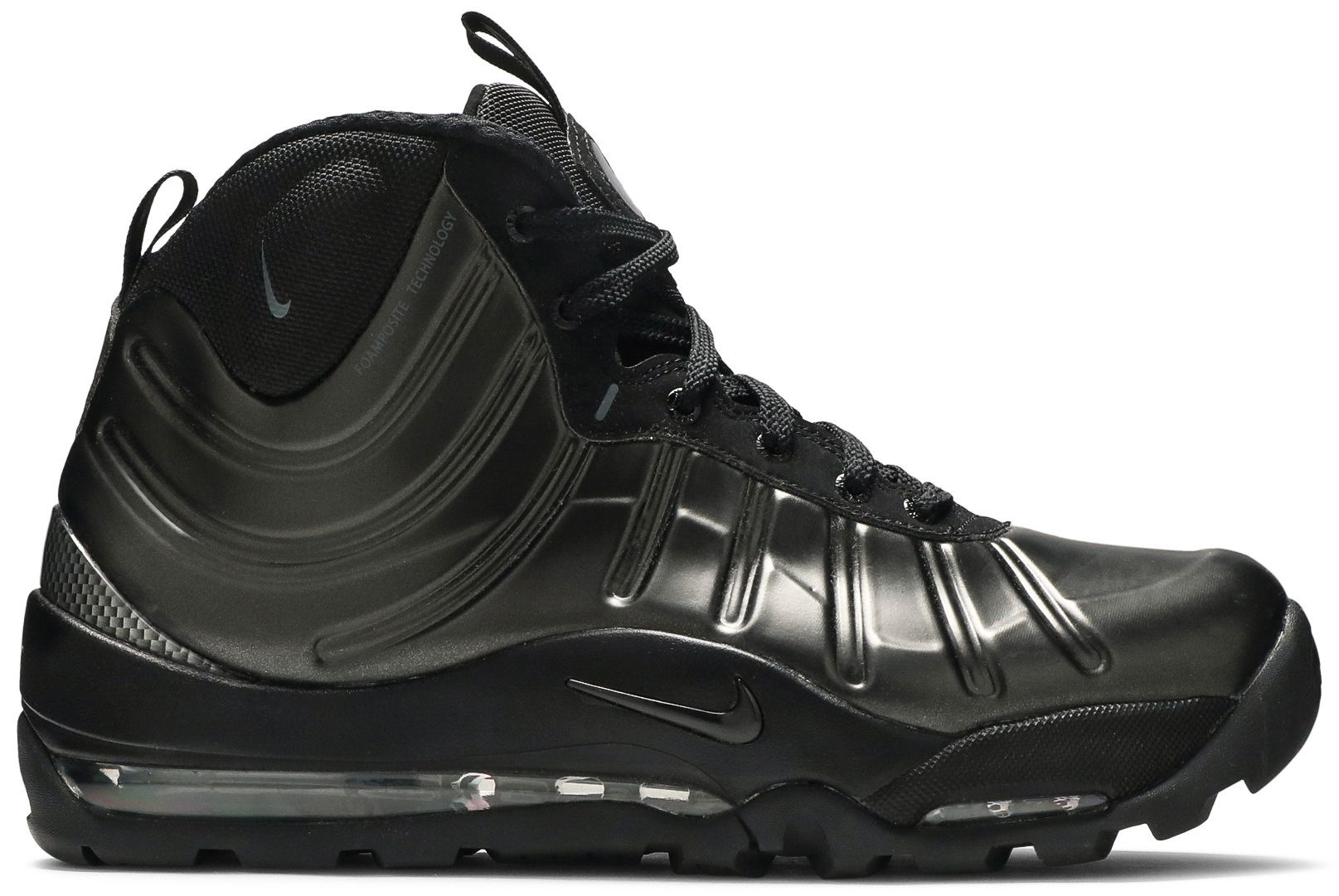 nike air bakin posite triple black