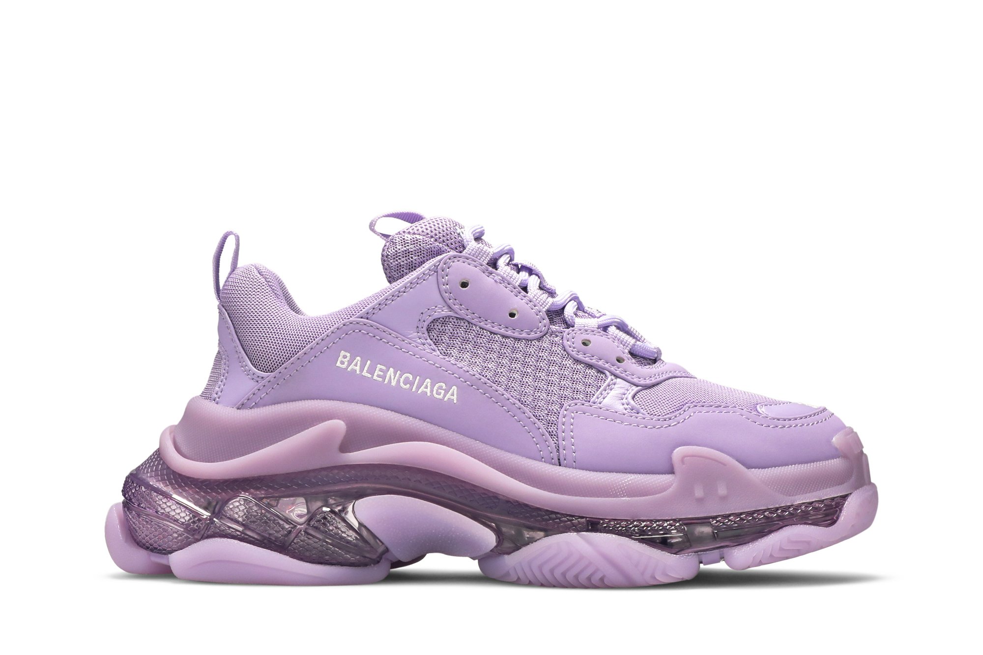 Buy Balenciaga Wmns Triple S Sneaker Clear Sole  Light Lilac  544351  W2GA1 5890  Purple  GOAT