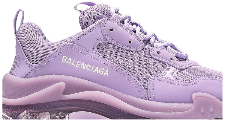 Balenciaga Wmns Triple S Sneaker Clear Sole   Light Lilac