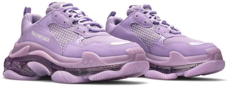 Balenciaga Wmns Triple S Sneaker Clear Sole   Light Lilac