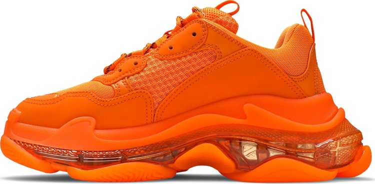 Balenciaga Wmns Triple S Sneaker Clear Sole   Orange