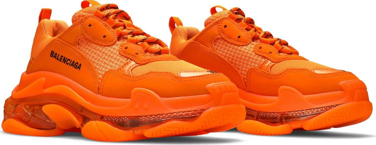 Balenciaga Wmns Triple S Sneaker Clear Sole   Orange