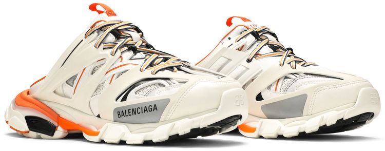 Balenciaga Track Mule White Orange