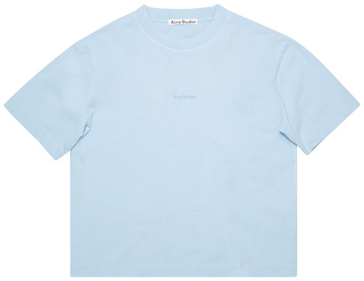 Acne Studios Logo T Shirt Sky Blue
