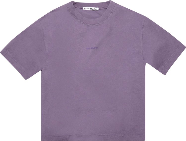 Acne Studios Logo T Shirt Purple