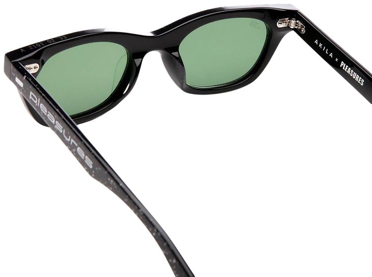 Pleasures Method Sunglasses Black Sparkle