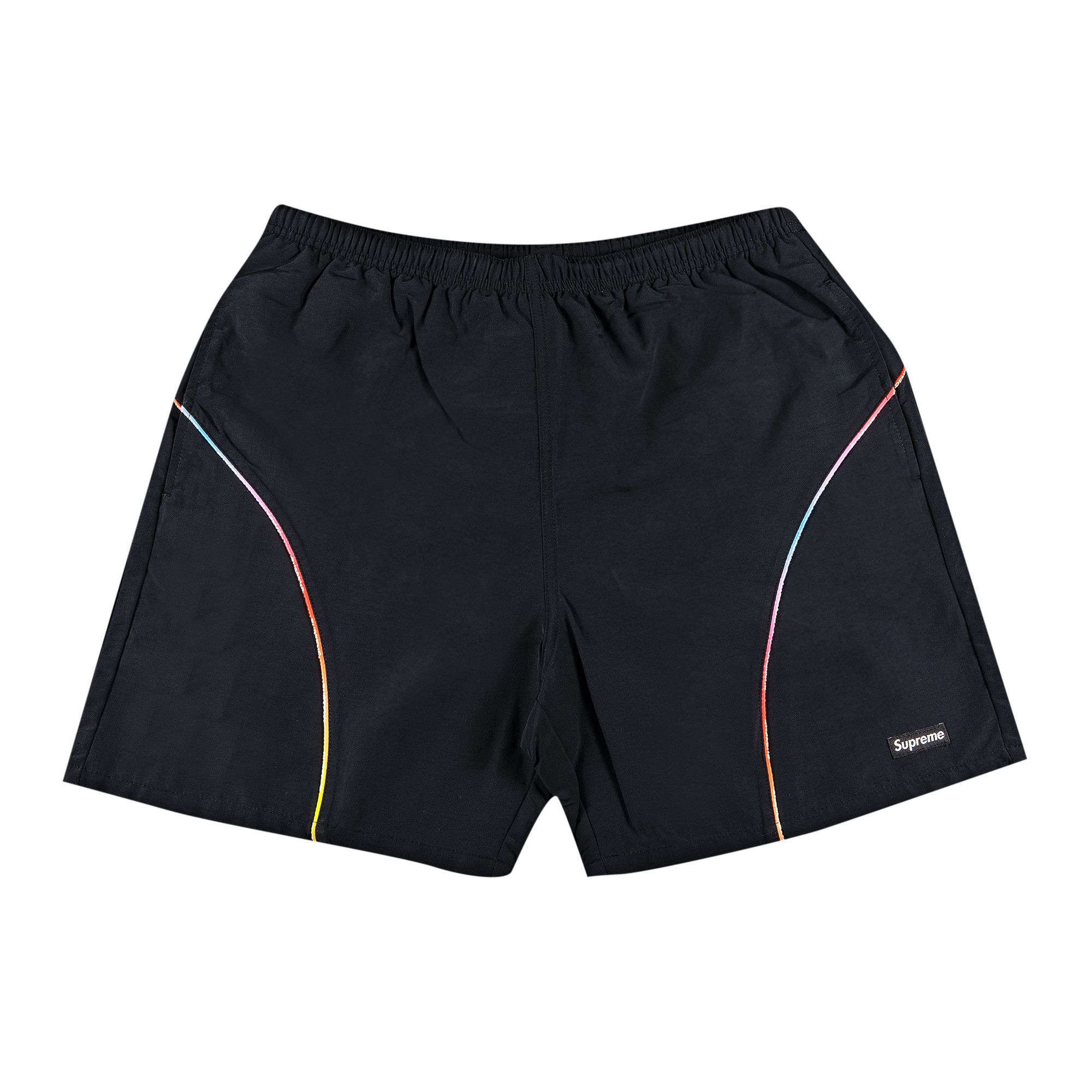 Buy Supreme Gradient Piping Water Short 'Black' - SS21SH45 BLACK