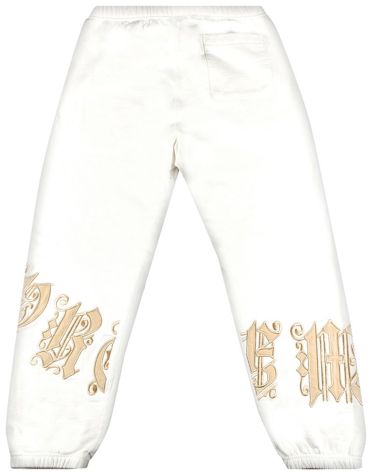 Supreme Old English Wrap Sweatpant White