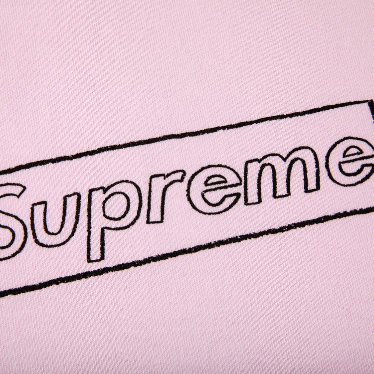 Supreme x KAWS Chalk Logo Tee Light Pink