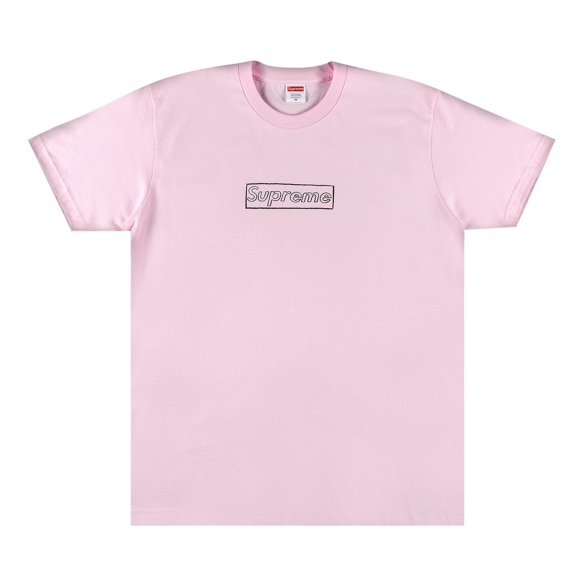 Supreme x KAWS Chalk Logo Tee 'Light Pink'