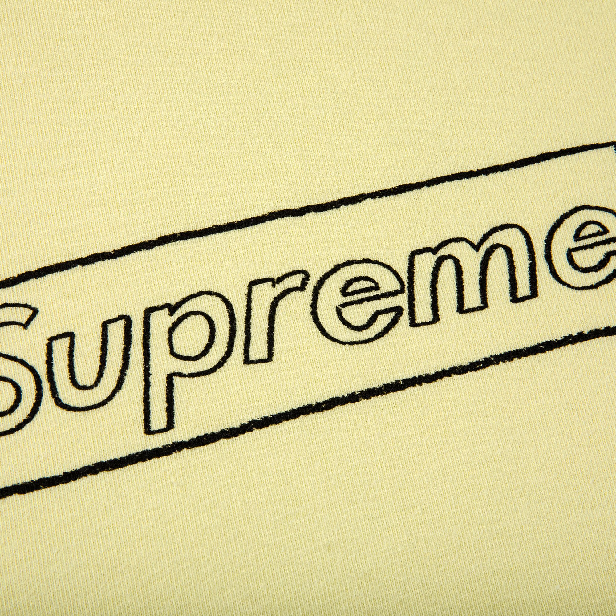 トップス Supreme KAWS Chalk Logo Tee Yellow L Buy Supreme x KAWS Chalk Logo Tee 'Pale Yellow' - SS21T7 PALE