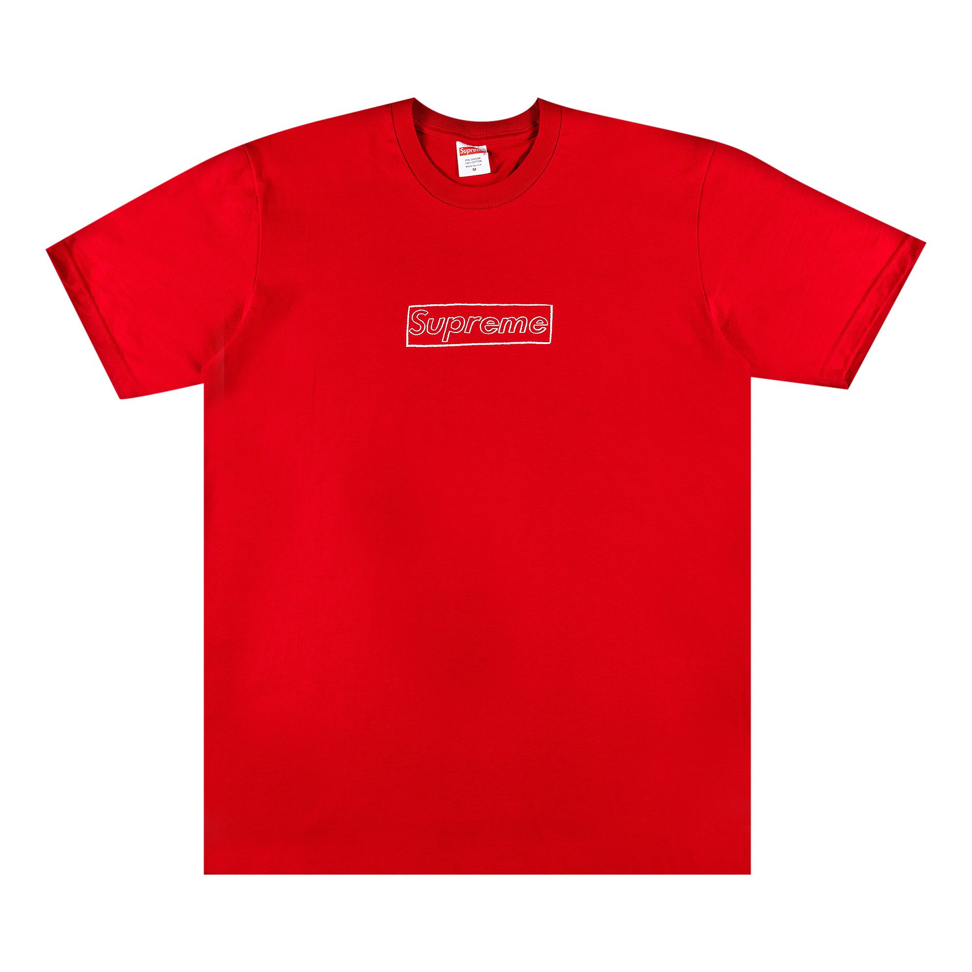★21SS WEEK18★Supreme KAWS Chalk Logo Tee Buy Supreme x KAWS Chalk Logo Tee 'Red' - SS21T7 RED | GOAT