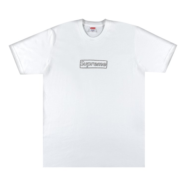 Supreme x KAWS Chalk Logo Tee 'White'