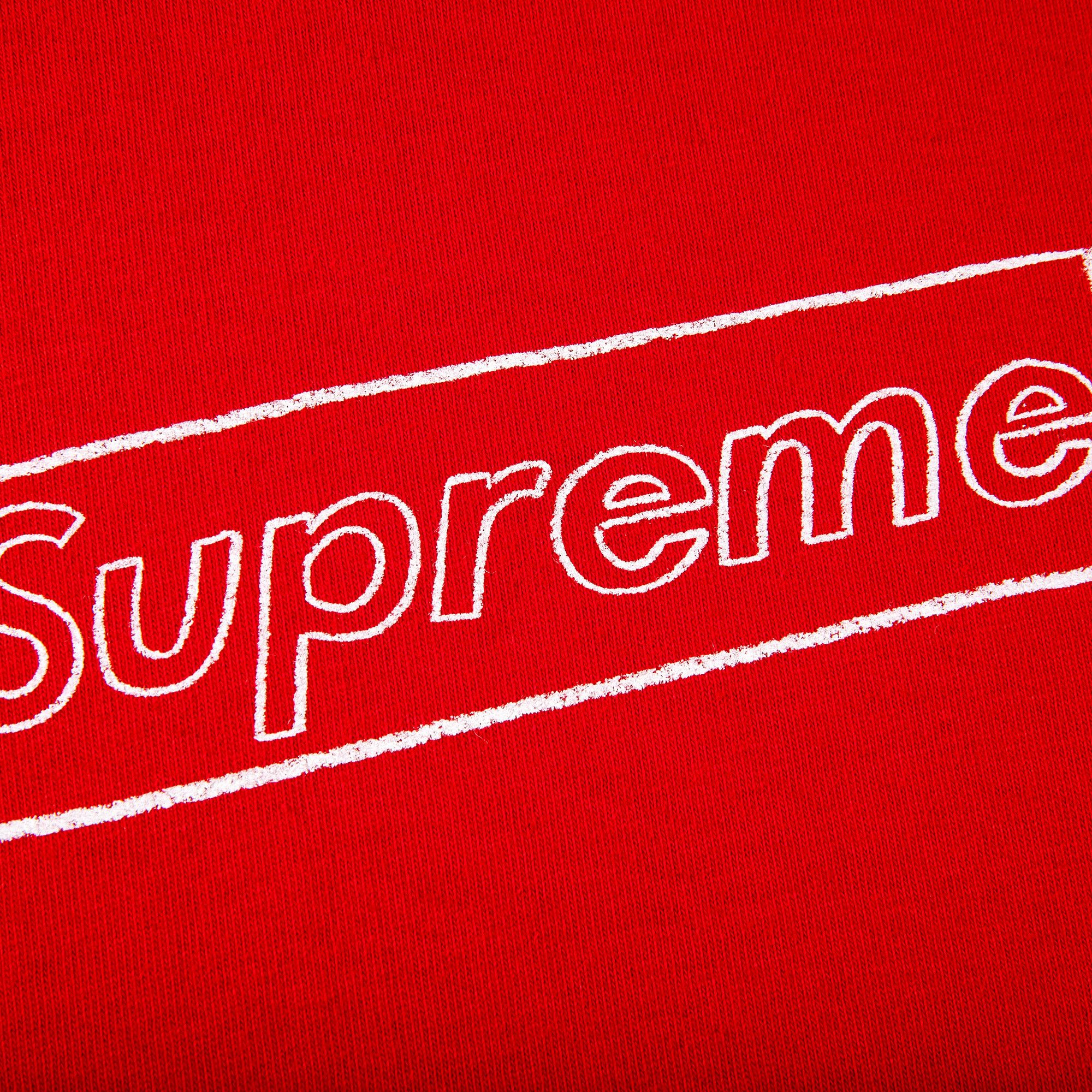 Supreme KAWS Chalk Logo Tee 赤 M Supreme KAWS Chalk Logo Tee 赤 M