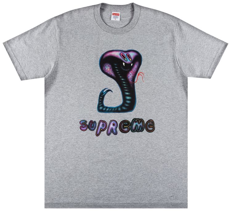 Supreme Snake Tee Heather Grey