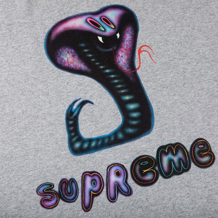 Supreme Snake Tee Heather Grey