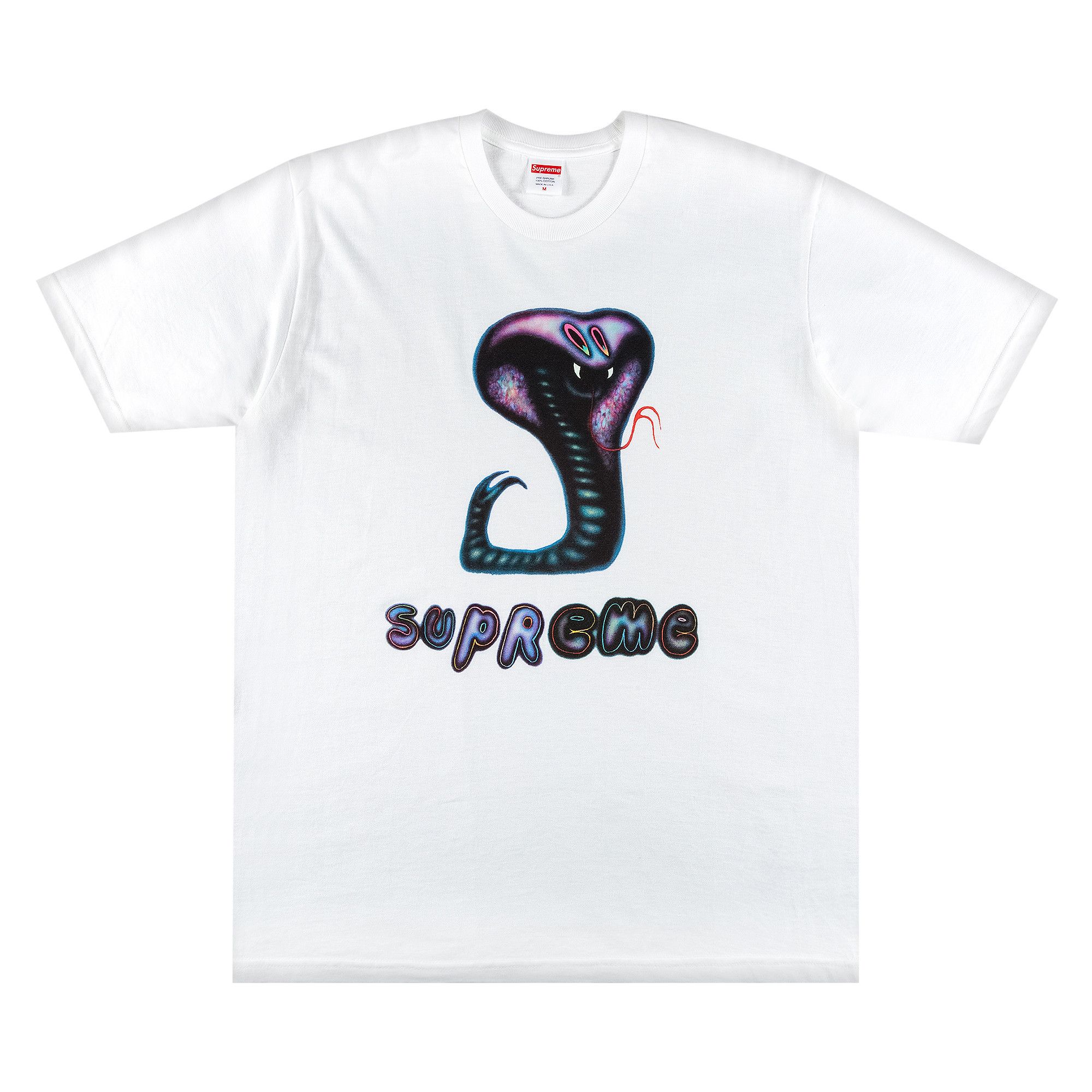 Size l Supreme Snake Tee 'White'