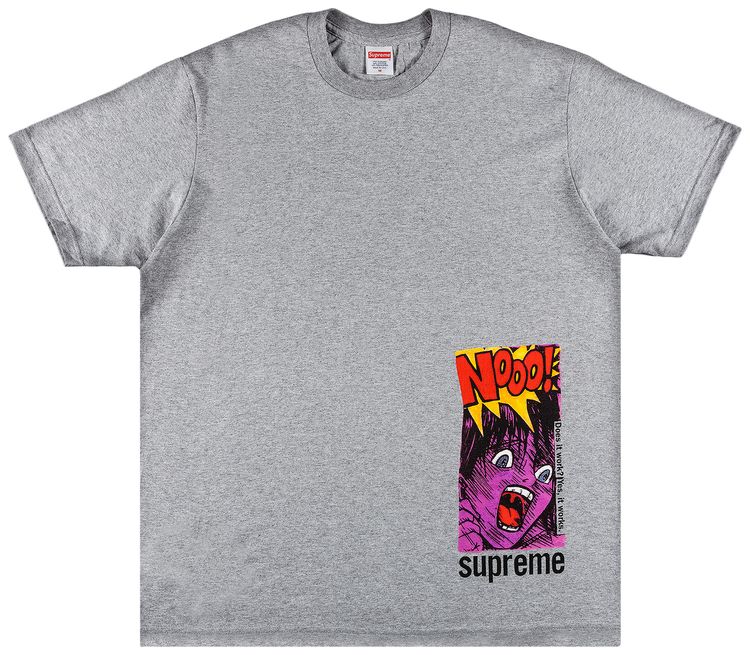 Supreme Does It Work Tee Heather Grey