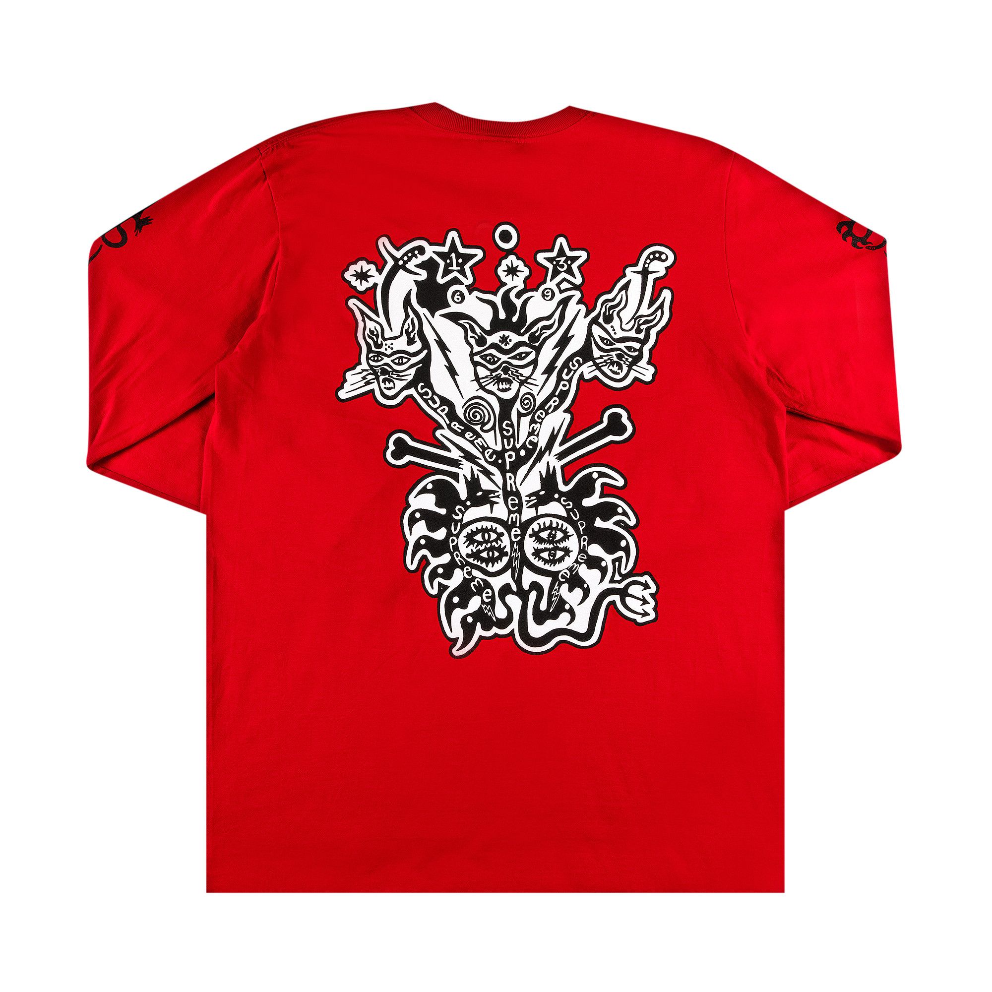 Supreme Clayton Patterson L/S Tee Red Men's - SS21 - US