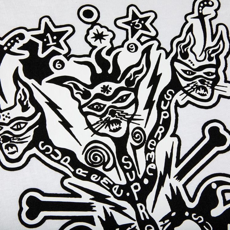 Supreme Clayton Patterson Long Sleeve Tee White