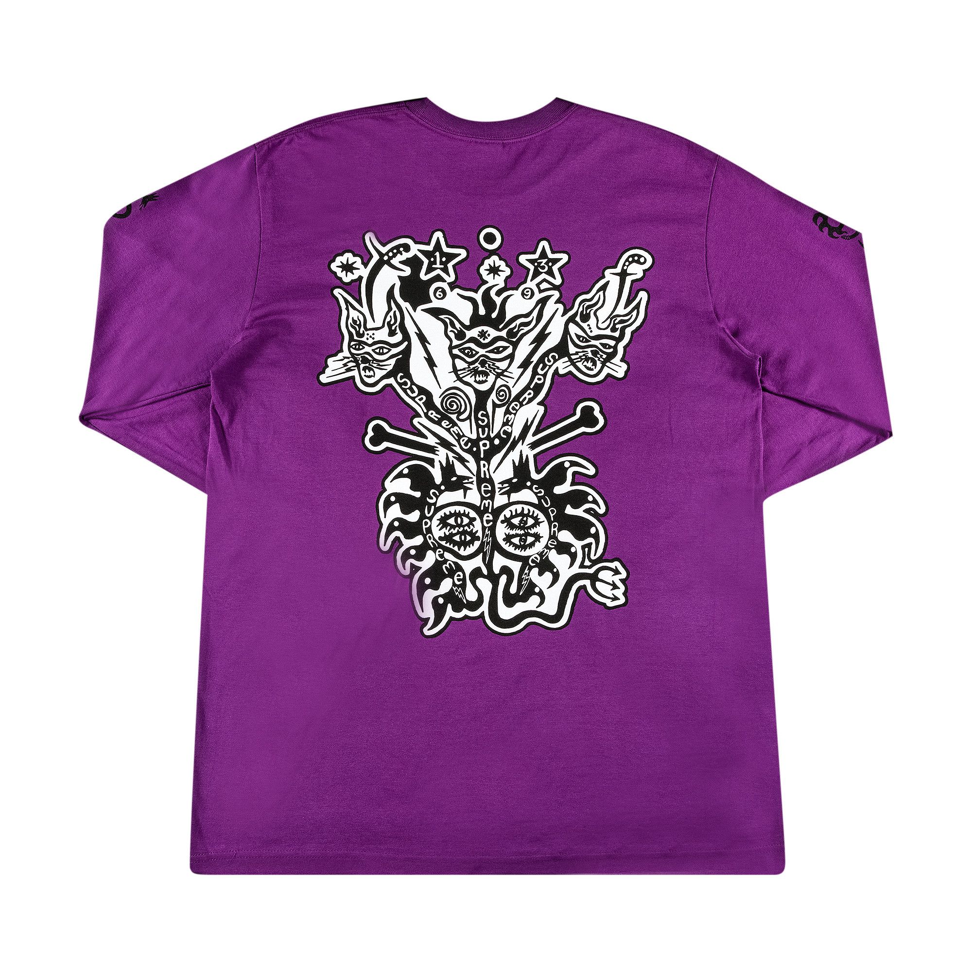 Buy Supreme Clayton Patterson Long-Sleeve Tee 'Light Purple