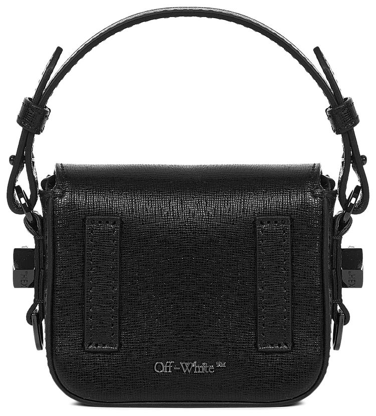 Off White Diag Baby Flap Bag Black