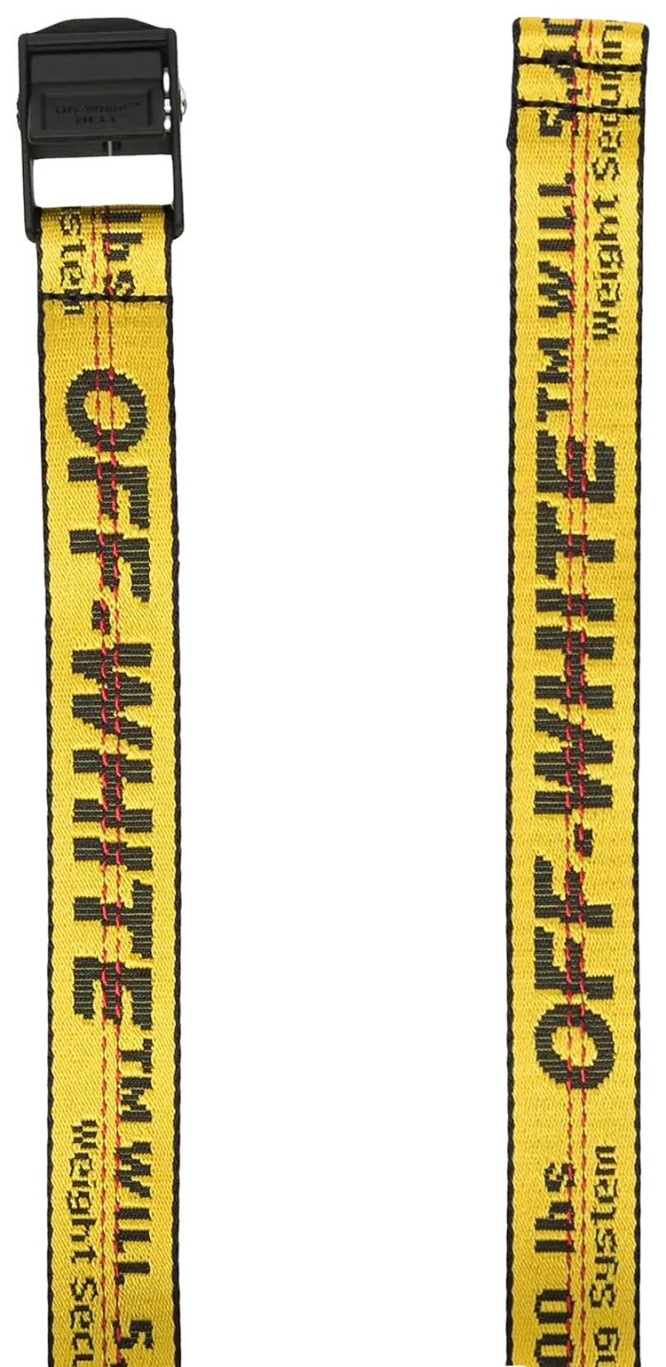Off White Industrial Belt Yellow